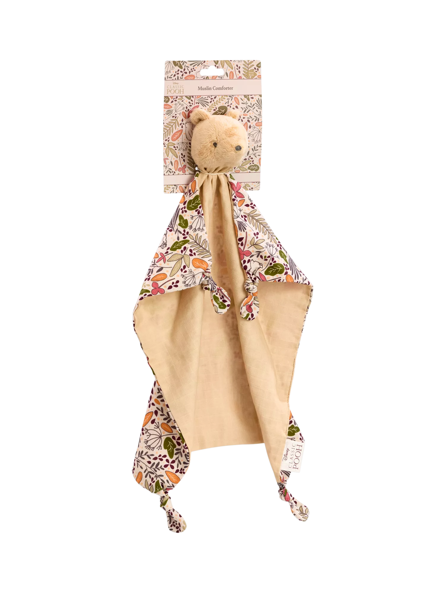 Winnie the Pooh muslin comforter baby toy, imported from the UK