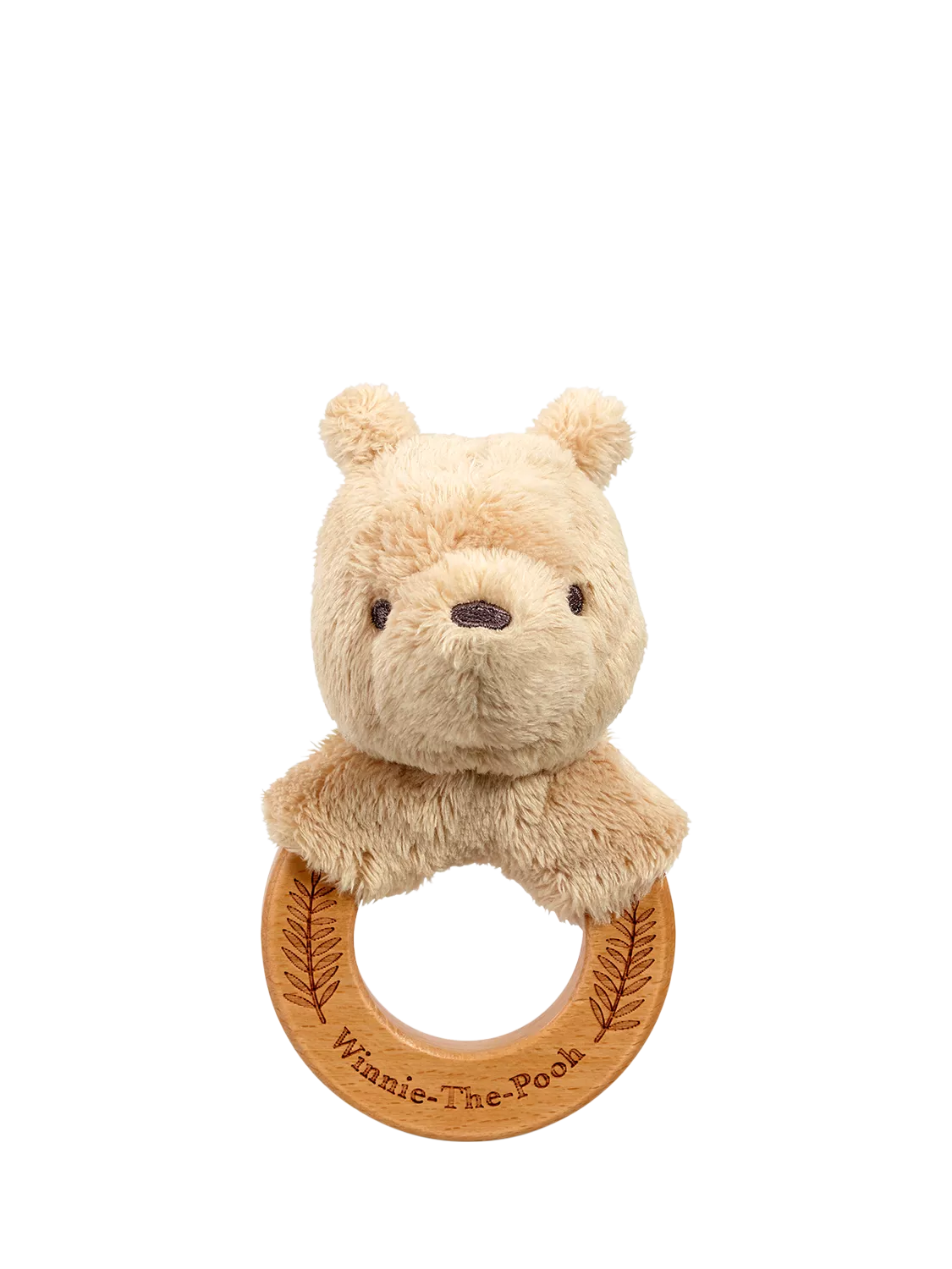 Winnie the Pooh wooden ring rattle - British product