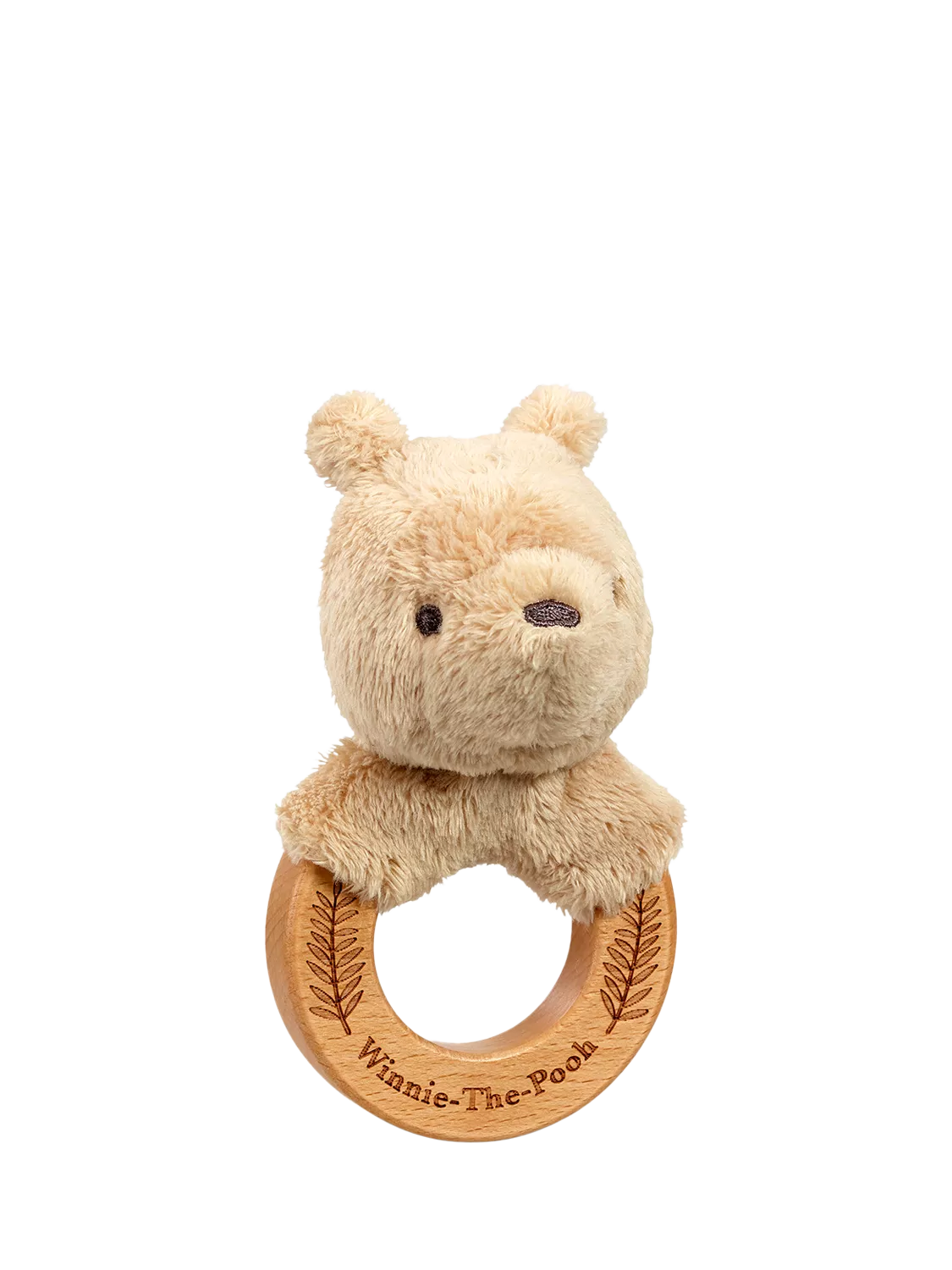 Winnie the Pooh wooden ring rattle - British product