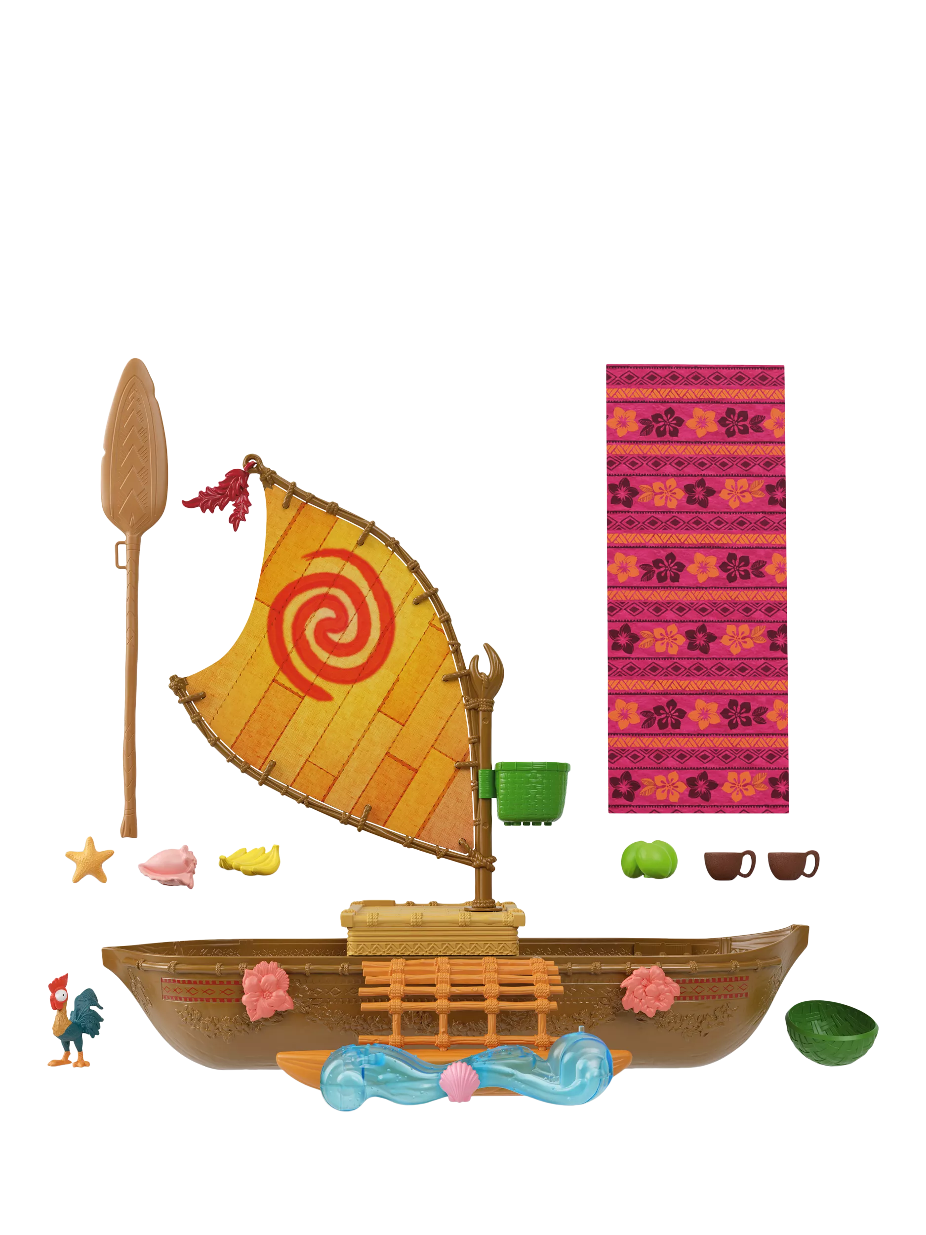 Disney Moana Ocean Voyager canoe playset - British product