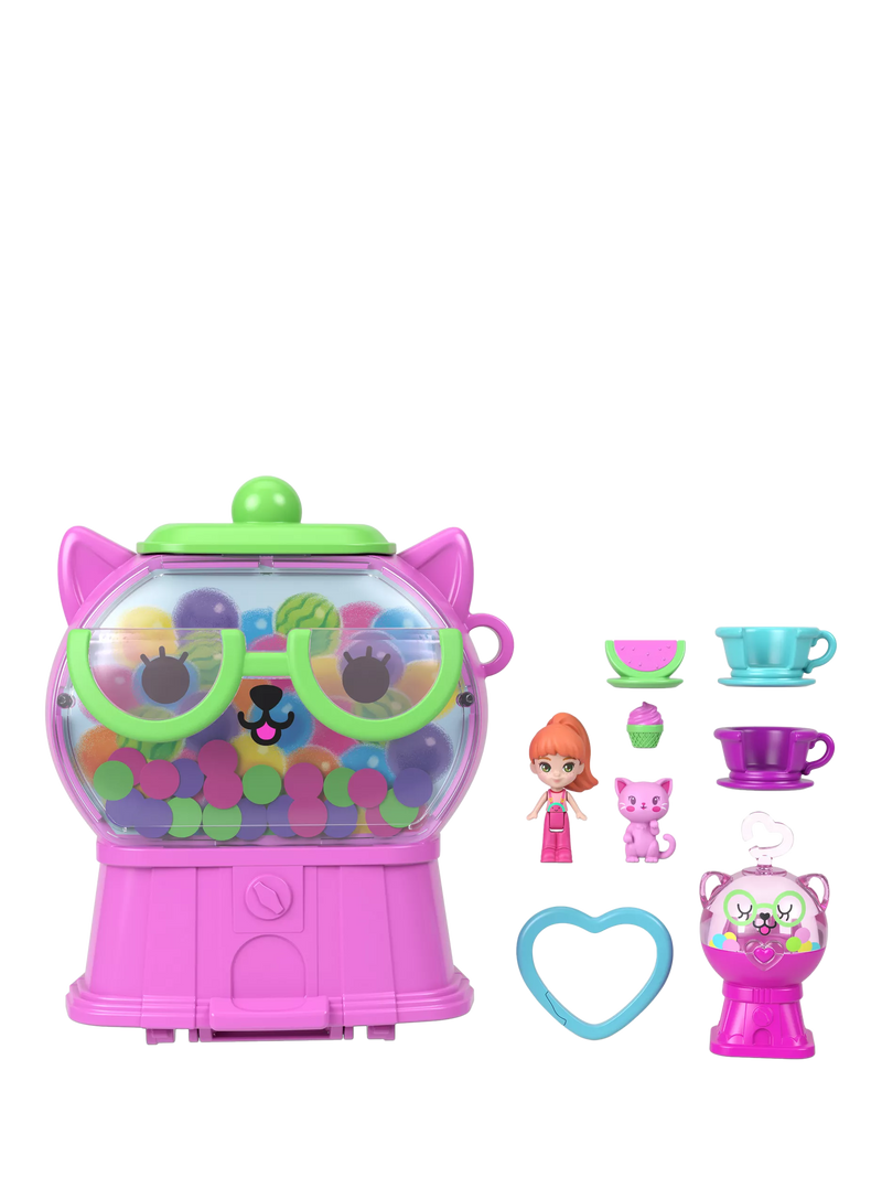 Polly Pocket Watermelon Gumball Kitty Compact playset, imported from the UK