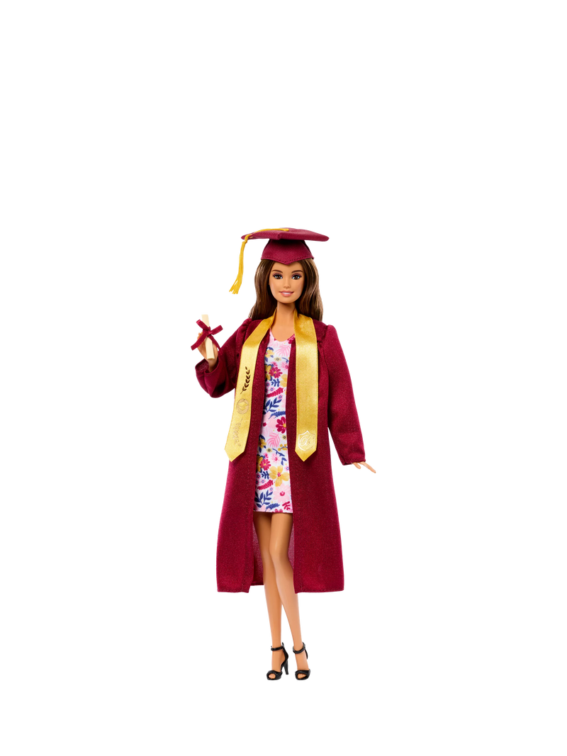 Barbie Graduation Wishes doll with cap and gown (British brand)