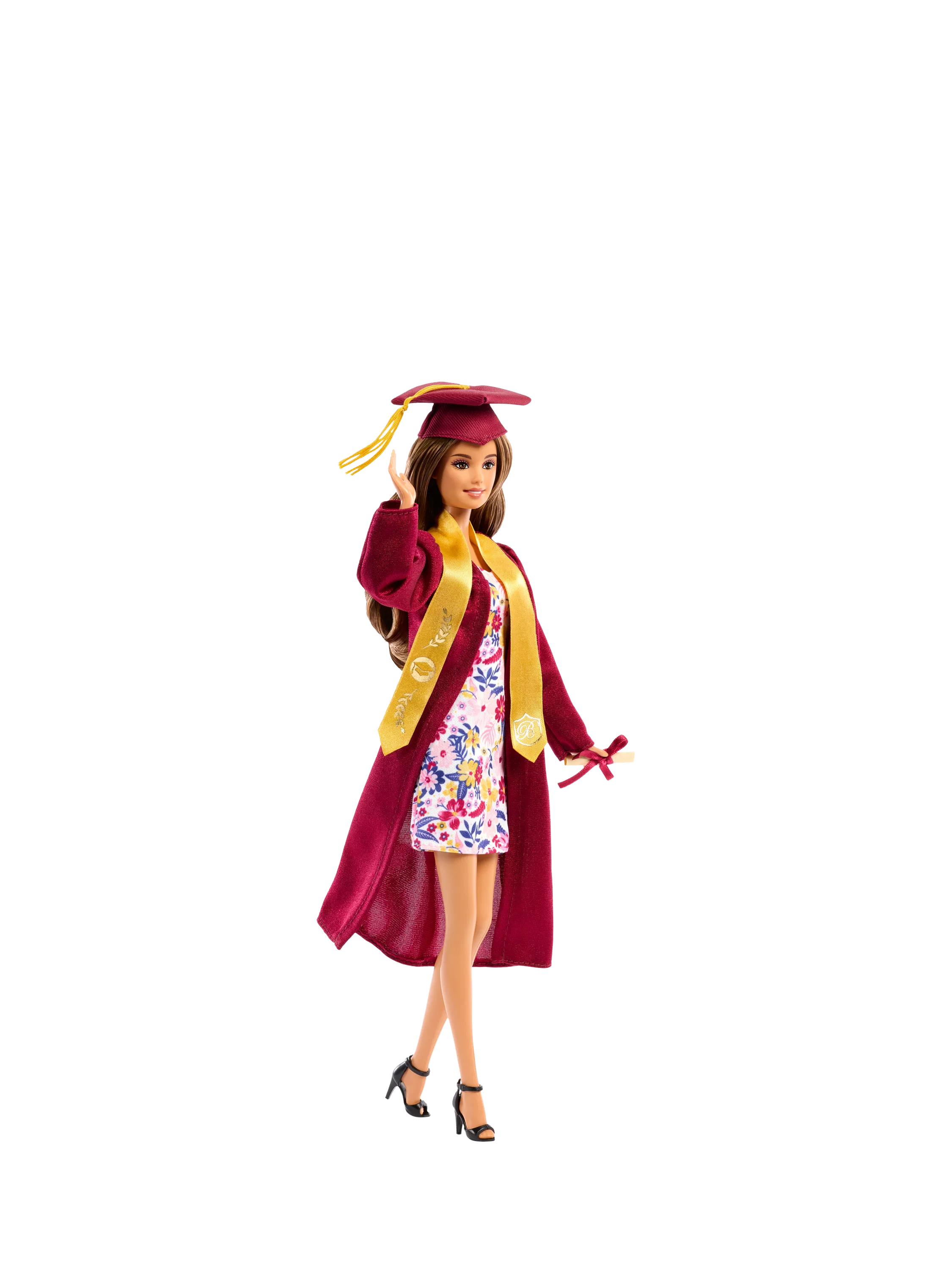 Barbie Graduation Wishes doll with cap and gown (British brand)