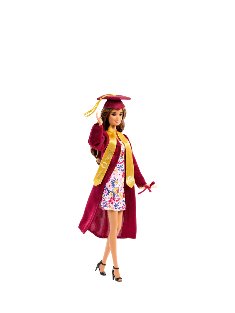 Barbie Graduation Wishes doll with cap and gown (British brand)