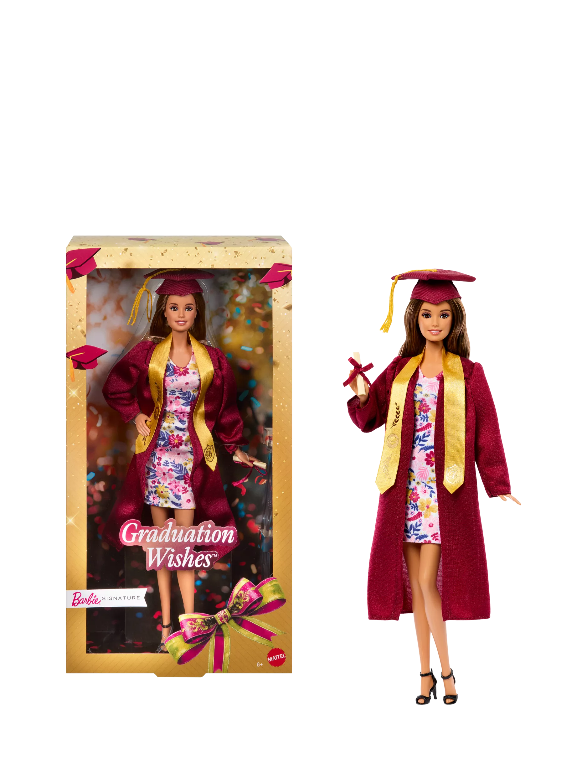 Barbie Graduation Wishes doll with cap and gown (British brand)