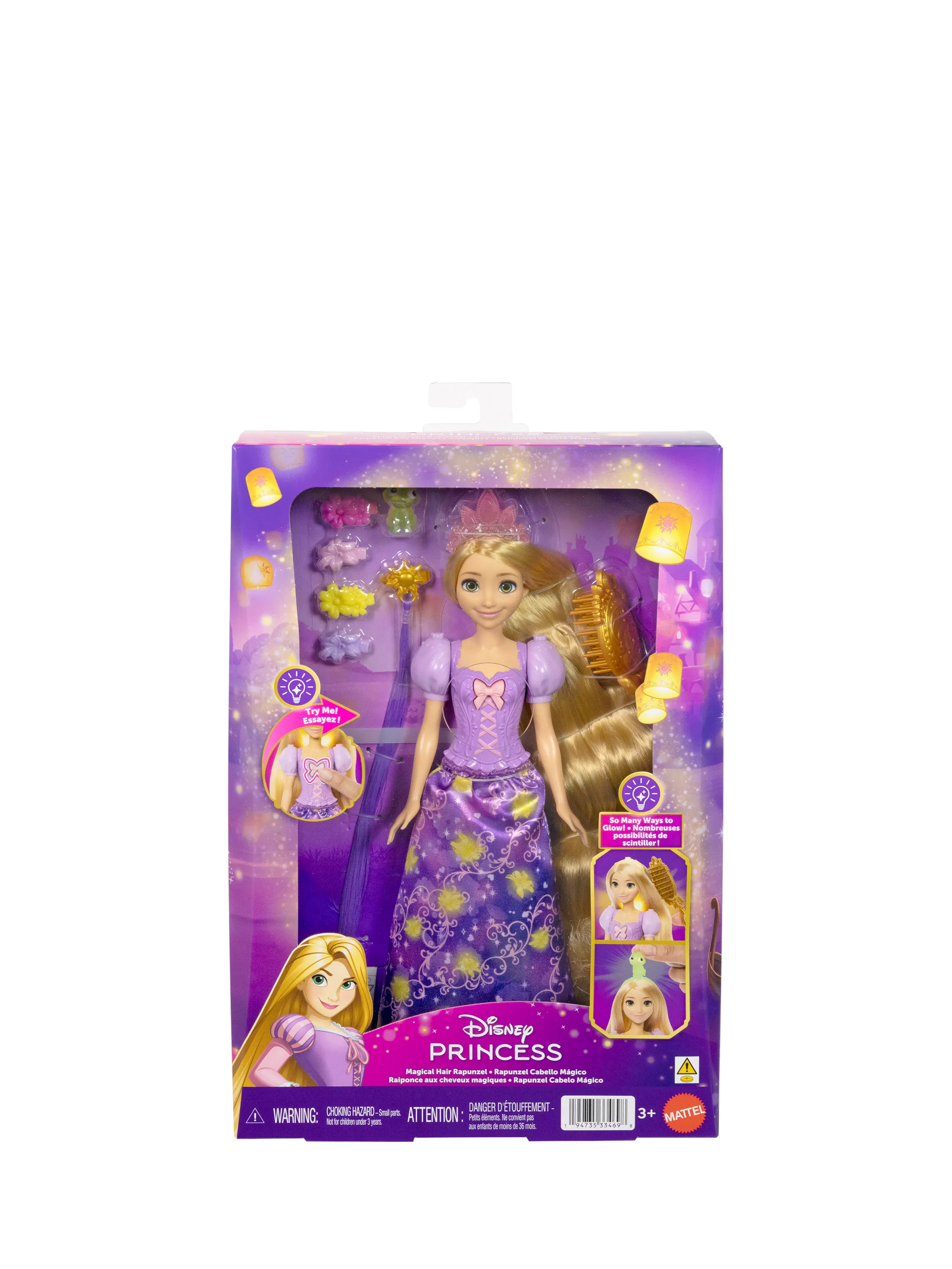 Disney fashion doll Magical Rapunzel with accessories - British product