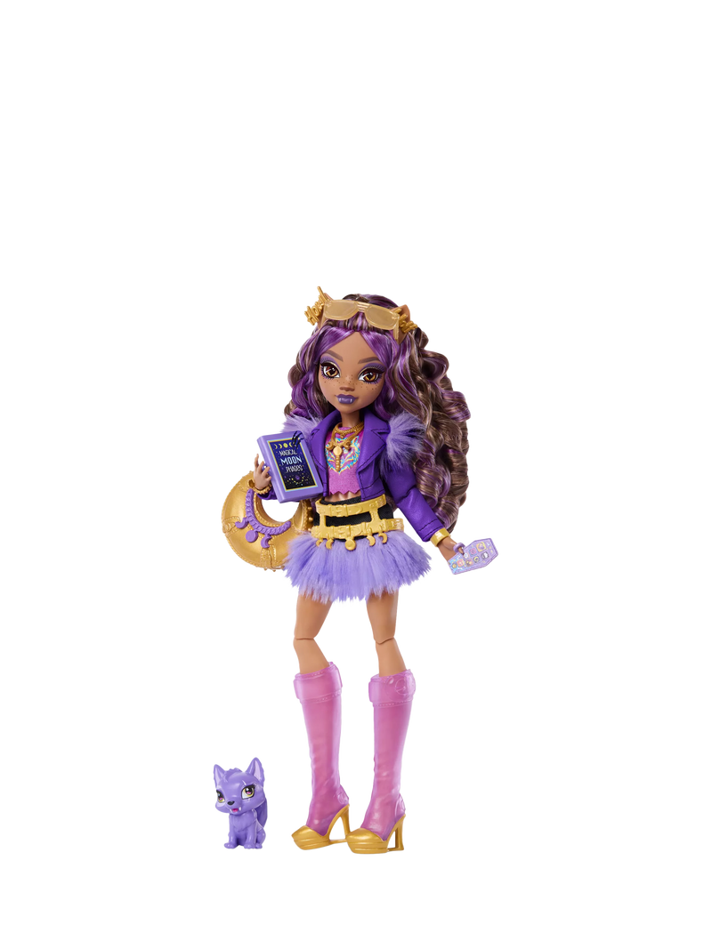 Monster High Clawdeen Wolf fashion doll with Crescent (British brand)