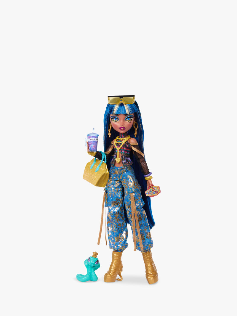 Monster High Cleo De Nile fashion doll with Hissette, imported from the UK