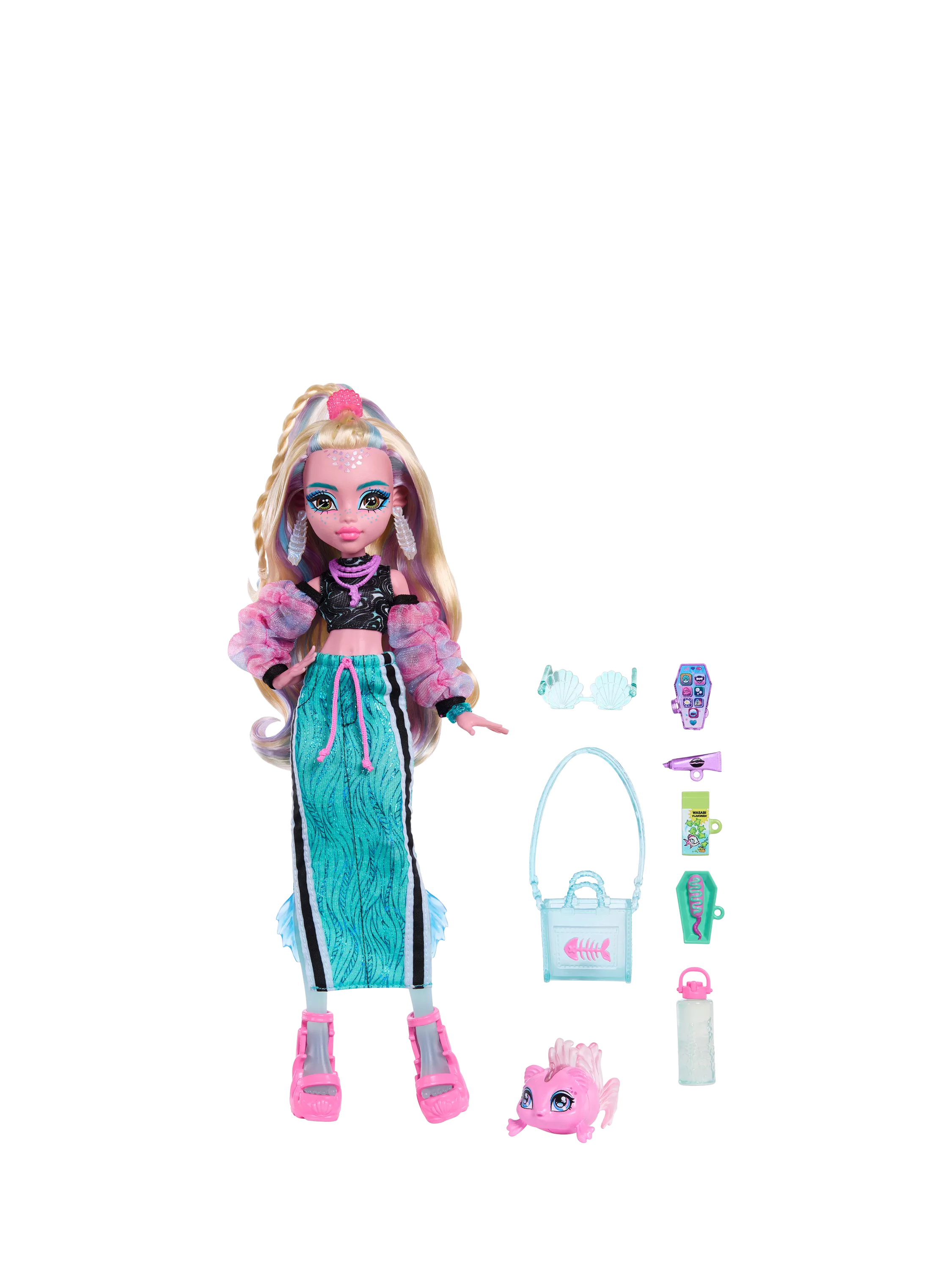 Monster High Lagoona Blue doll with Neptuna, imported from the UK