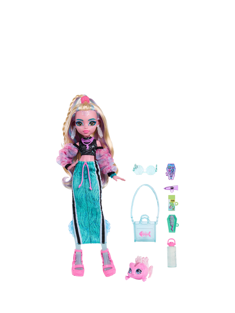 Monster High Lagoona Blue doll with Neptuna, imported from the UK