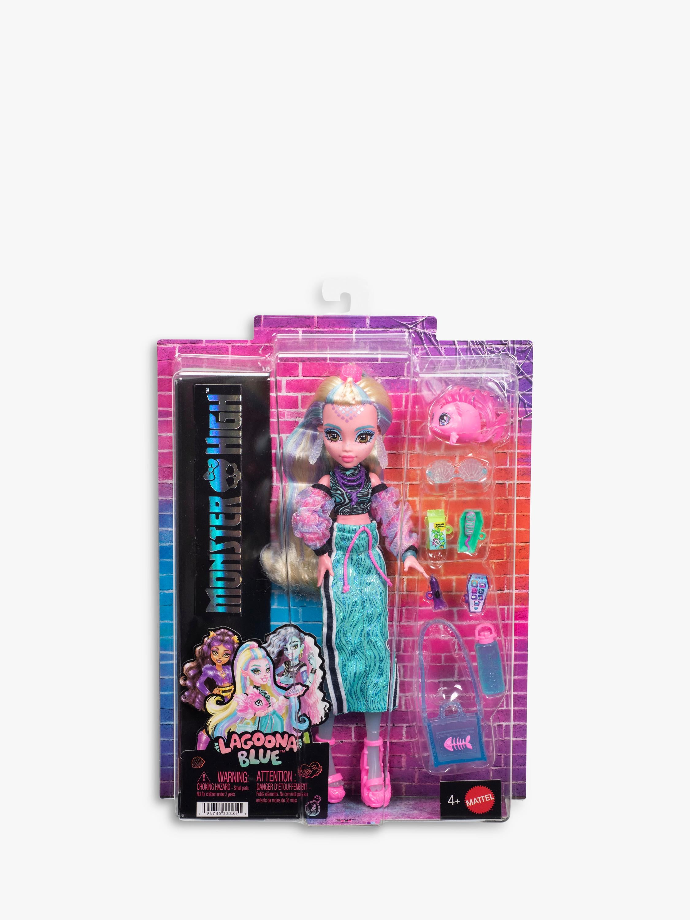Monster High Lagoona Blue doll with Neptuna, imported from the UK