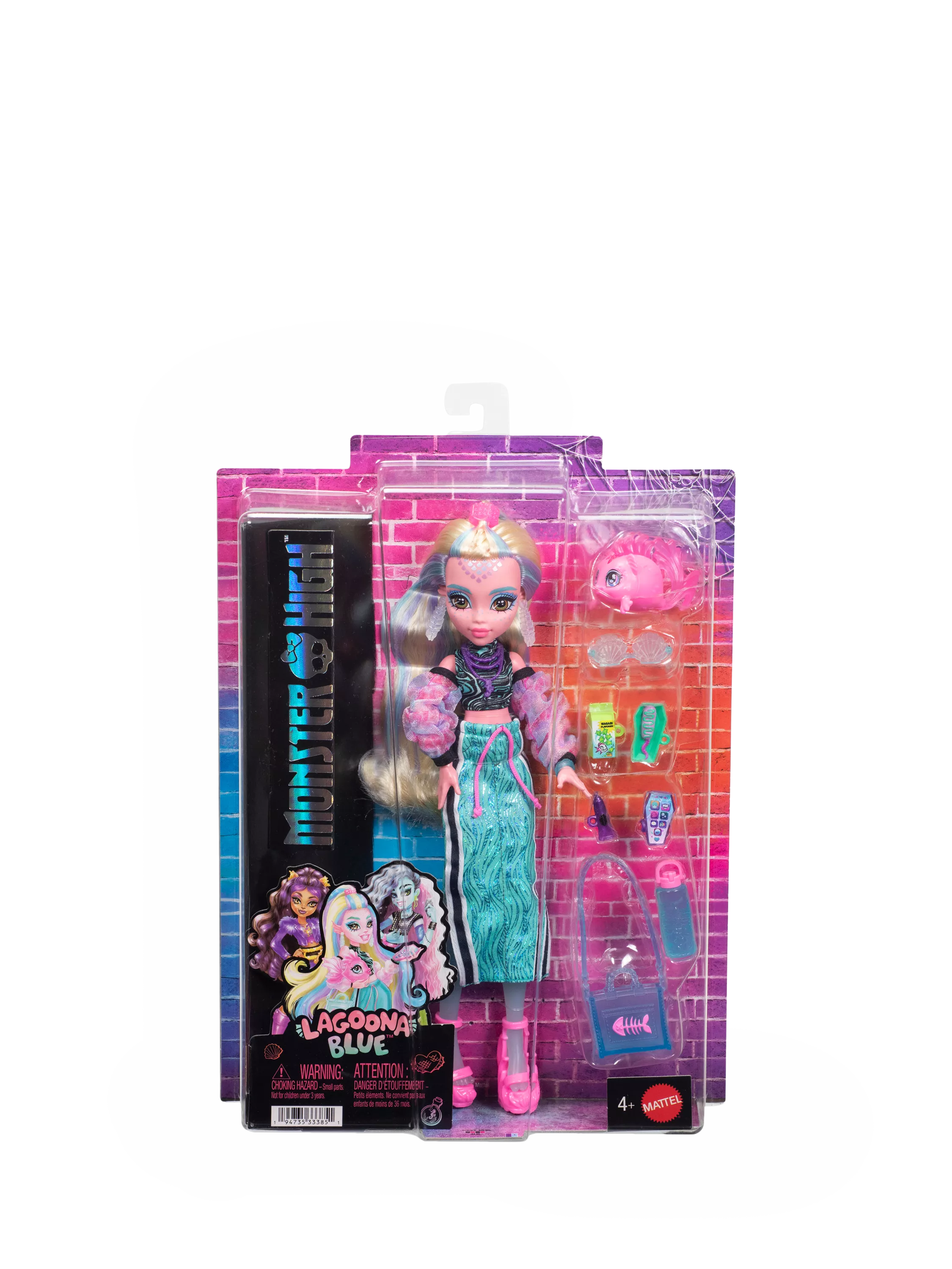 Monster High Lagoona Blue doll with Neptuna, imported from the UK