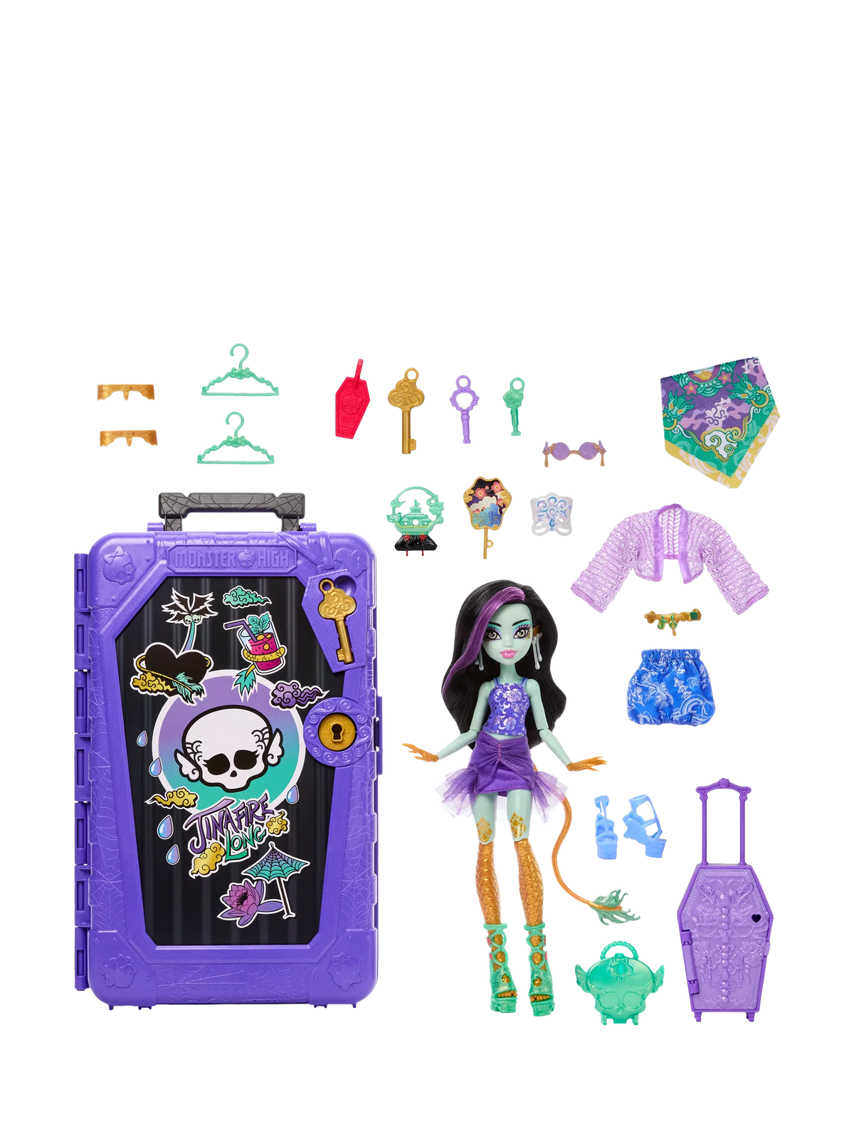 Monster High Jinafire Skulltimate Secrets doll - British product
