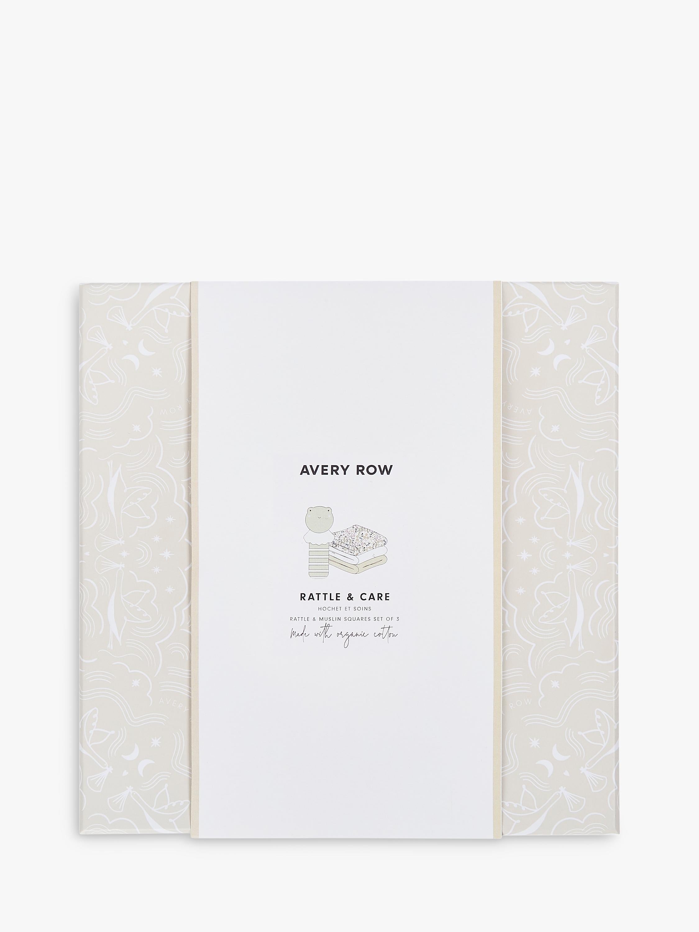 Avery Row Rattle & Muslin Gift Set Riverbank (British brand)