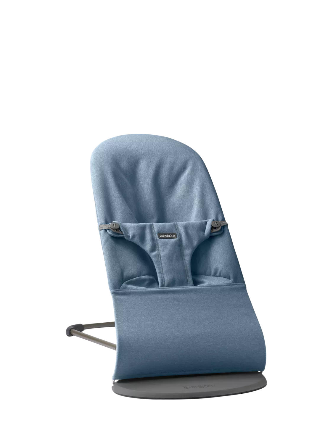 BabyBjörn Bliss Woven baby bouncer in blue, UK version