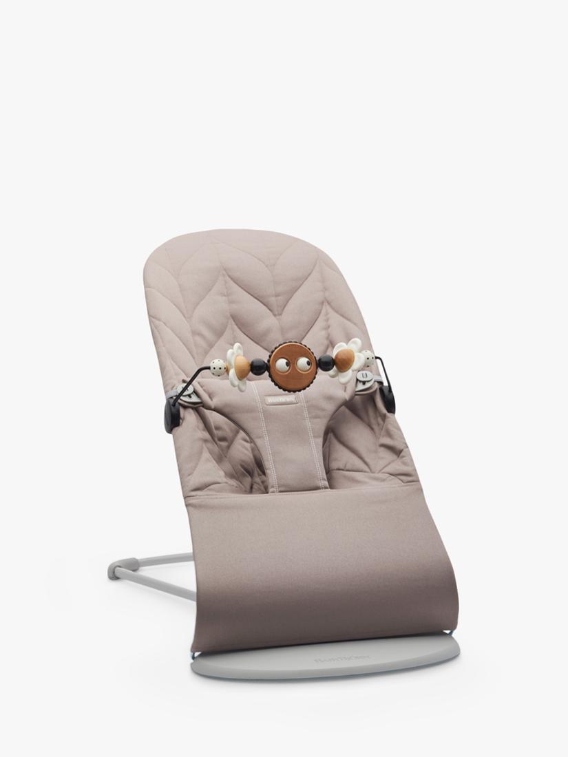 BabyBjörn Bliss baby bouncer sand grey petal quilt fabric, imported from the UK