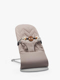 BabyBjörn Bliss baby bouncer sand grey petal quilt fabric, imported from the UK