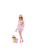 Barbie Twinning Looks doll with matching dog and bows (British brand)