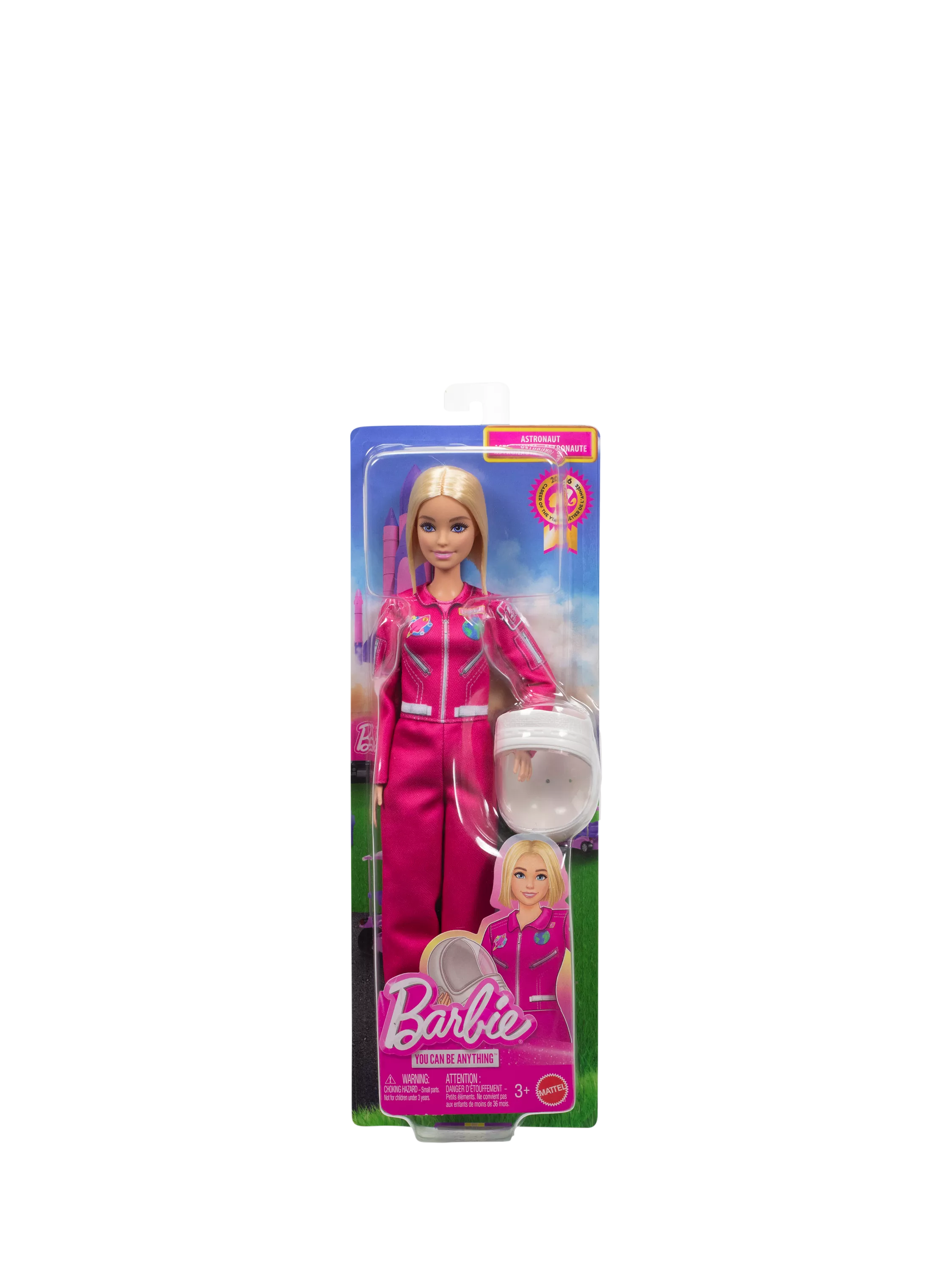 Barbie Careers Astronaut doll with spacesuit and helmet, imported from the UK