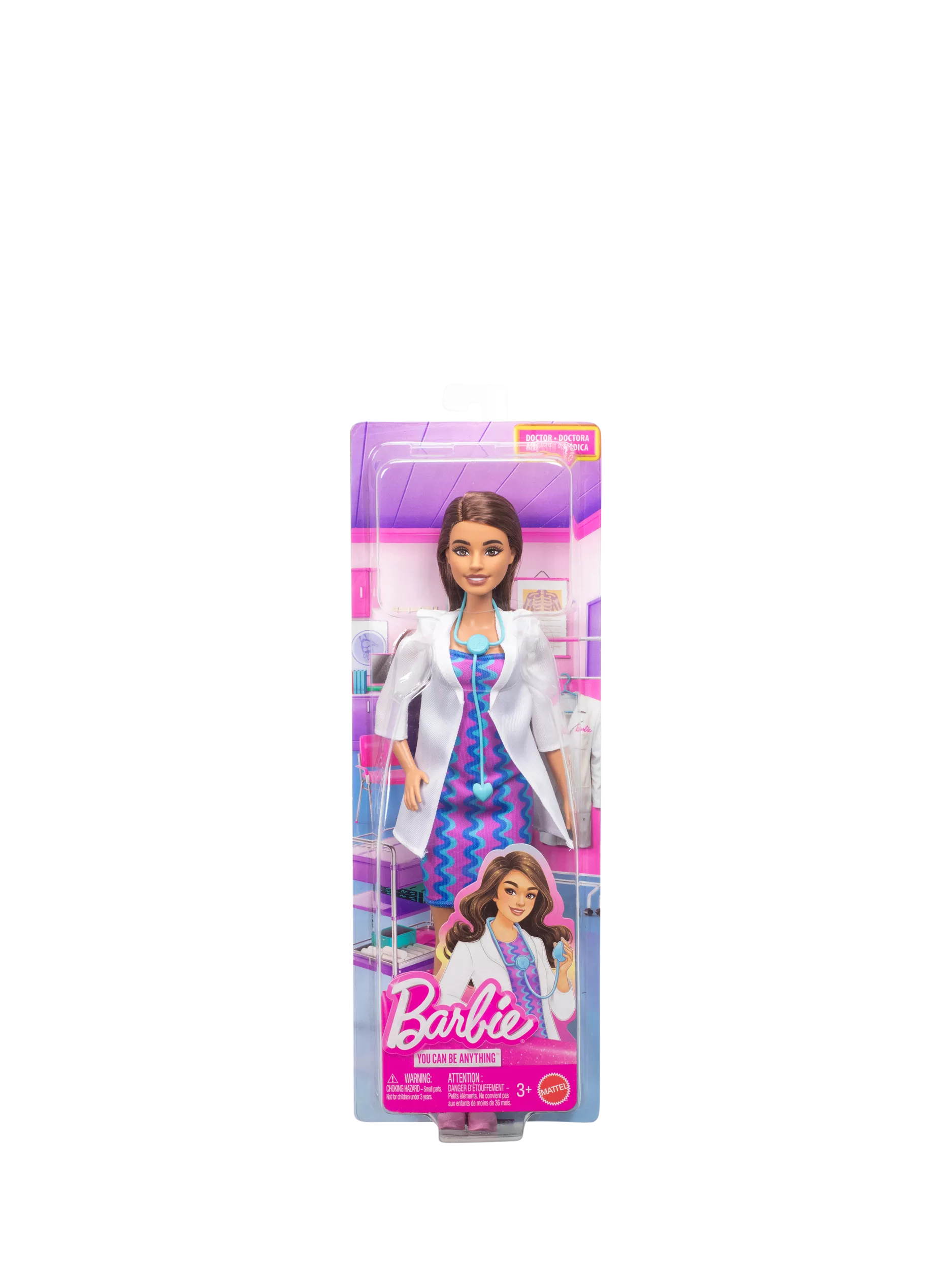 Barbie Careers Doctor Doll with outfit and stethoscope (British brand)