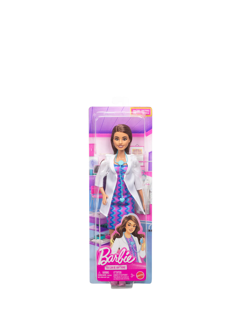 Barbie Careers Doctor Doll with outfit and stethoscope (British brand)