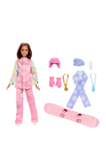 Barbie Snowboarder Doll toy with snowboard and accessories, UK version