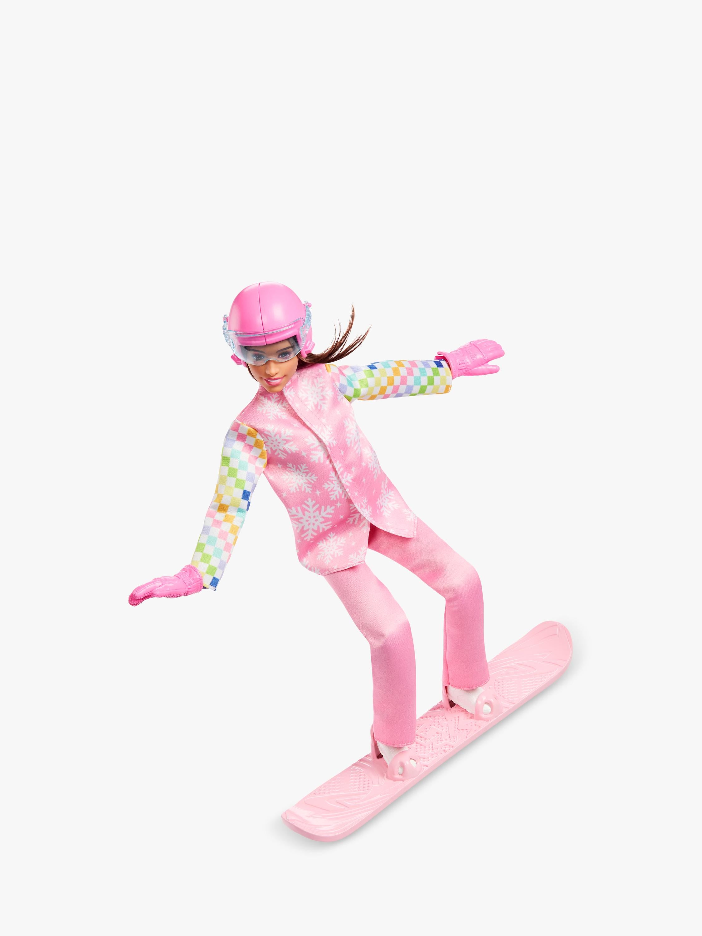 Barbie Snowboarder Doll toy with snowboard and accessories, UK version