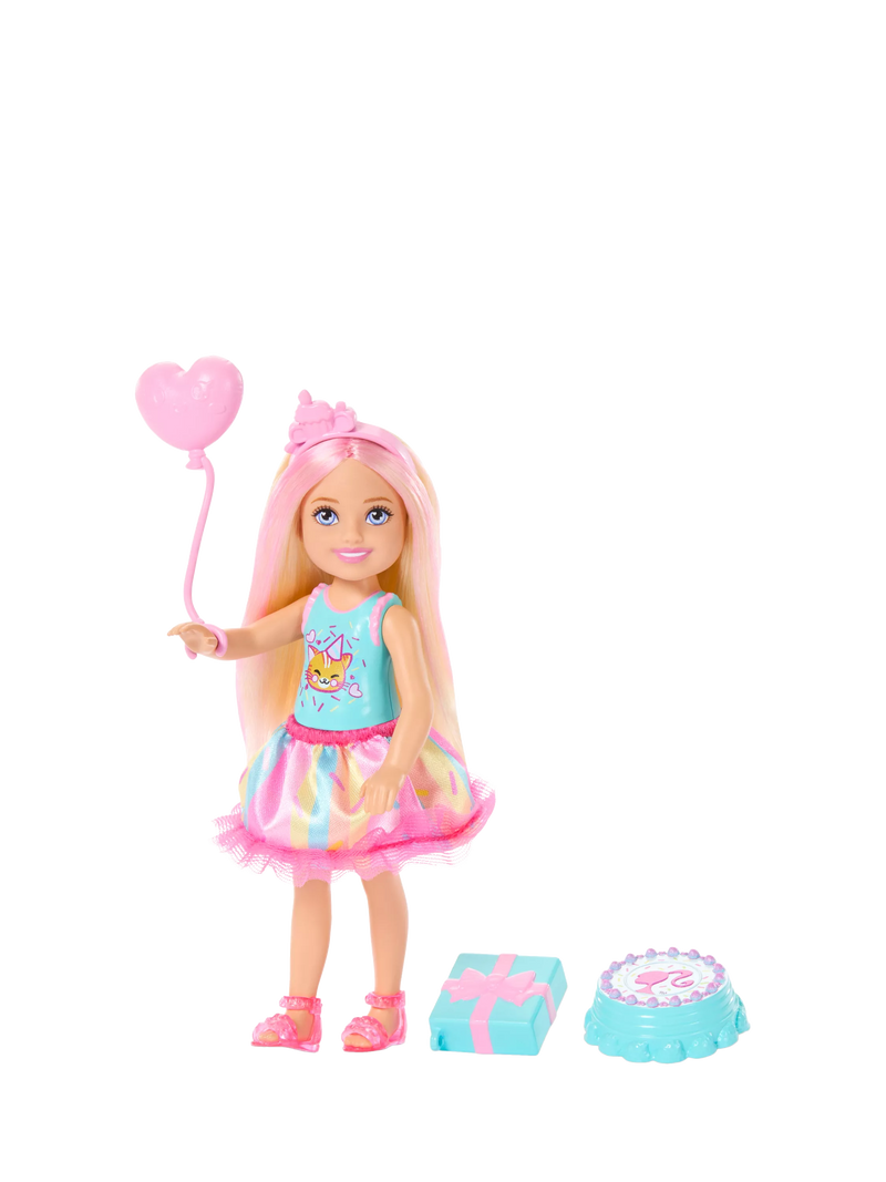 Barbie Birthday Chelsea doll with party accessories, UK version