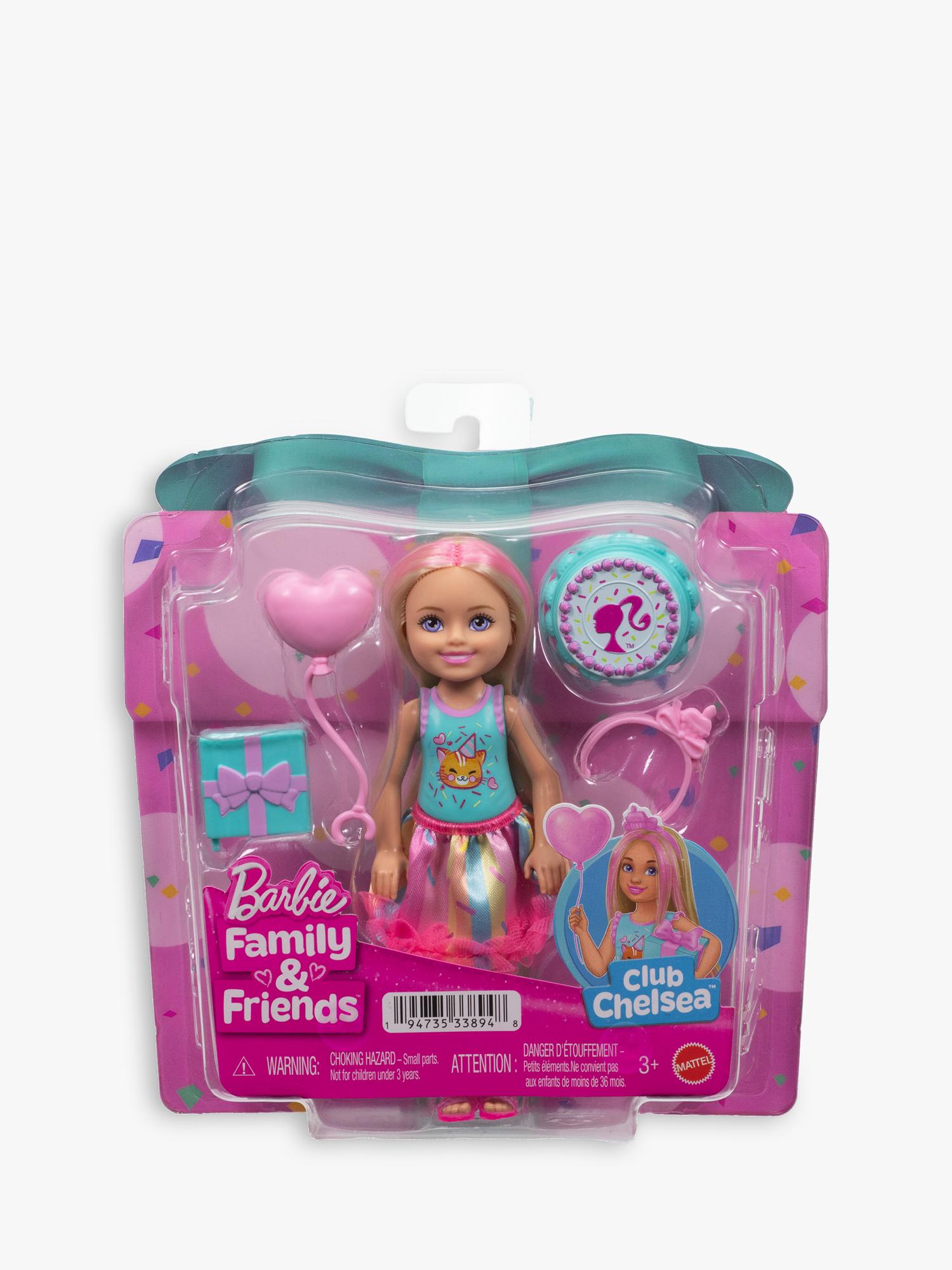Barbie Birthday Chelsea doll with party accessories, UK version