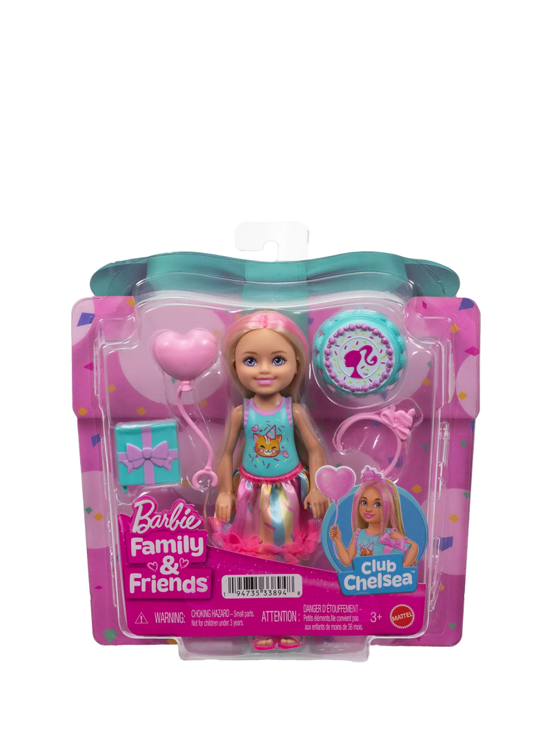 Barbie Birthday Chelsea doll with party accessories, UK version
