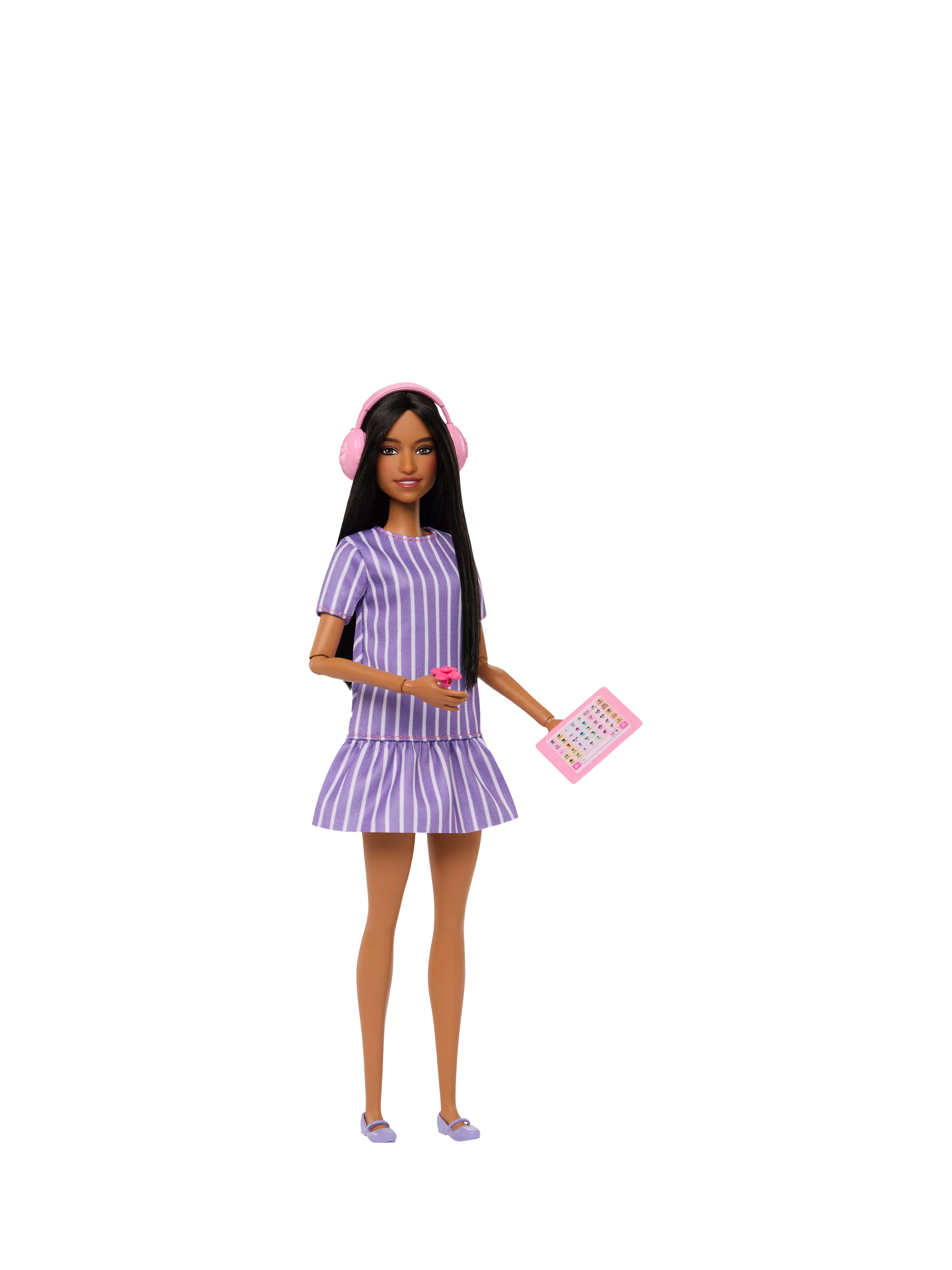 Barbie Purple Stripes Fashionista Doll, imported from the UK