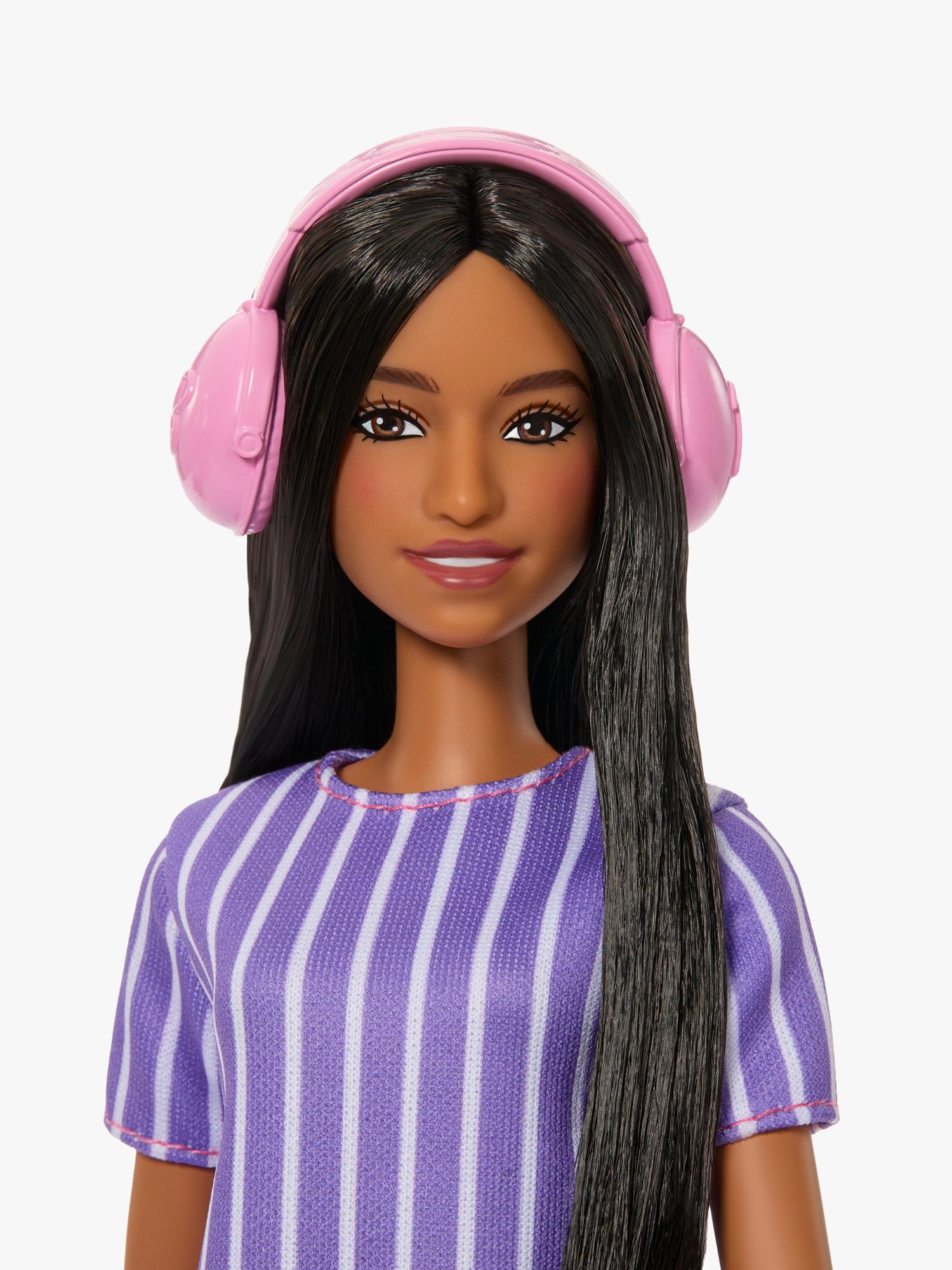 Barbie Purple Stripes Fashionista Doll, imported from the UK