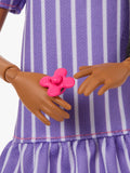 Barbie Purple Stripes Fashionista Doll, imported from the UK