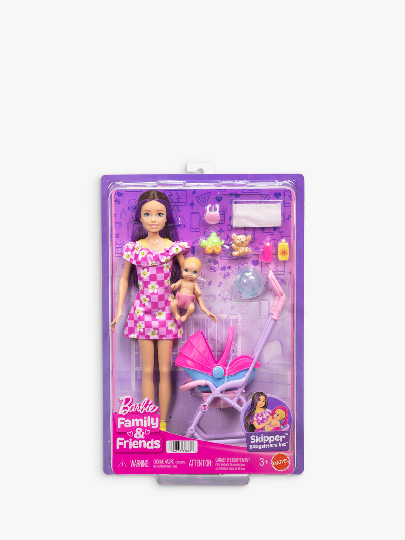 Barbie Skipper Babysitters doll with stroller accessories, UK version