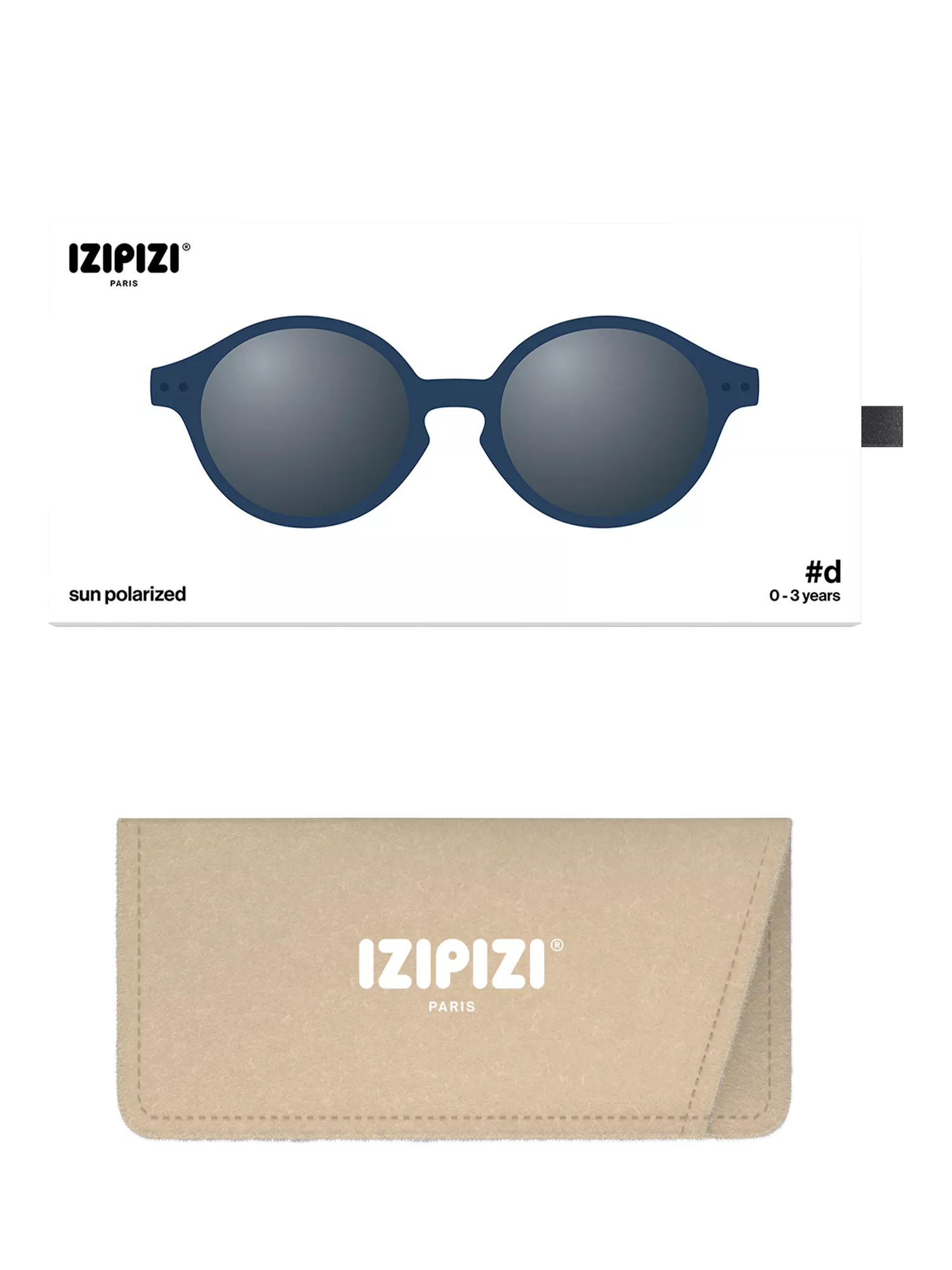 IZIPIZI baby sunglasses denim blue 0-3 years (British brand)