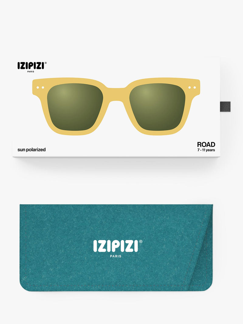 IZIPIZI kids sunglasses yellow honey 7-11 years, imported from the UK