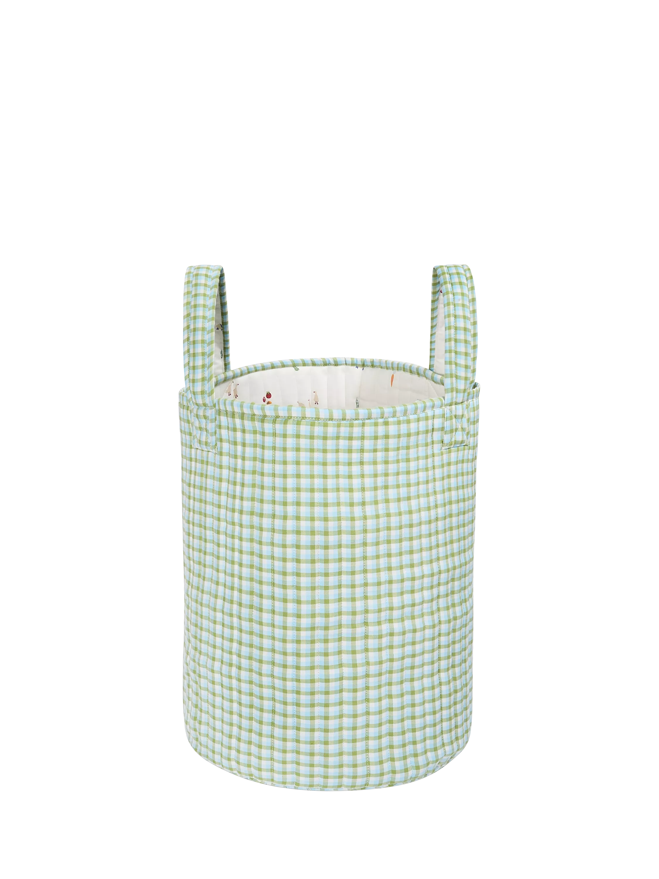 Avery Row Little Farm large quilted reversible storage basket (British brand)