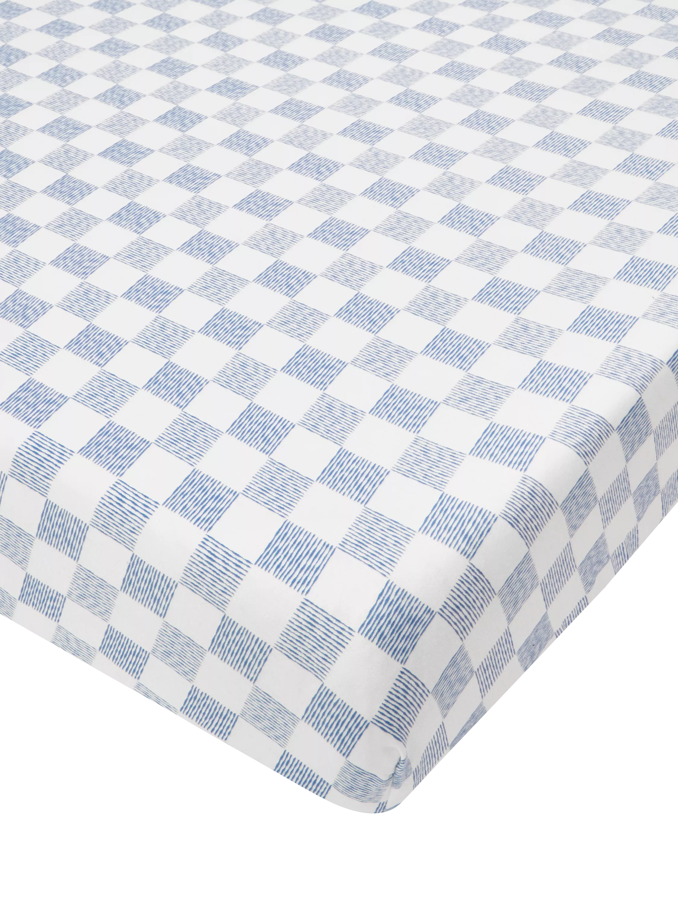Avery Row cotbed fitted sheet Coastline design, UK version