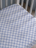 Avery Row cotbed fitted sheet Coastline design, UK version