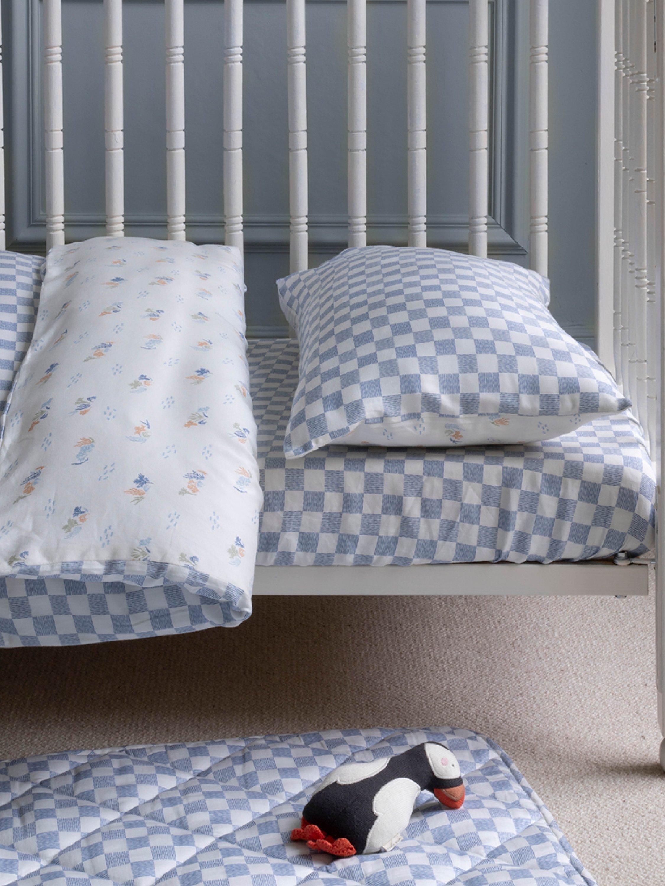Avery Row cotbed fitted sheet Coastline design, UK version