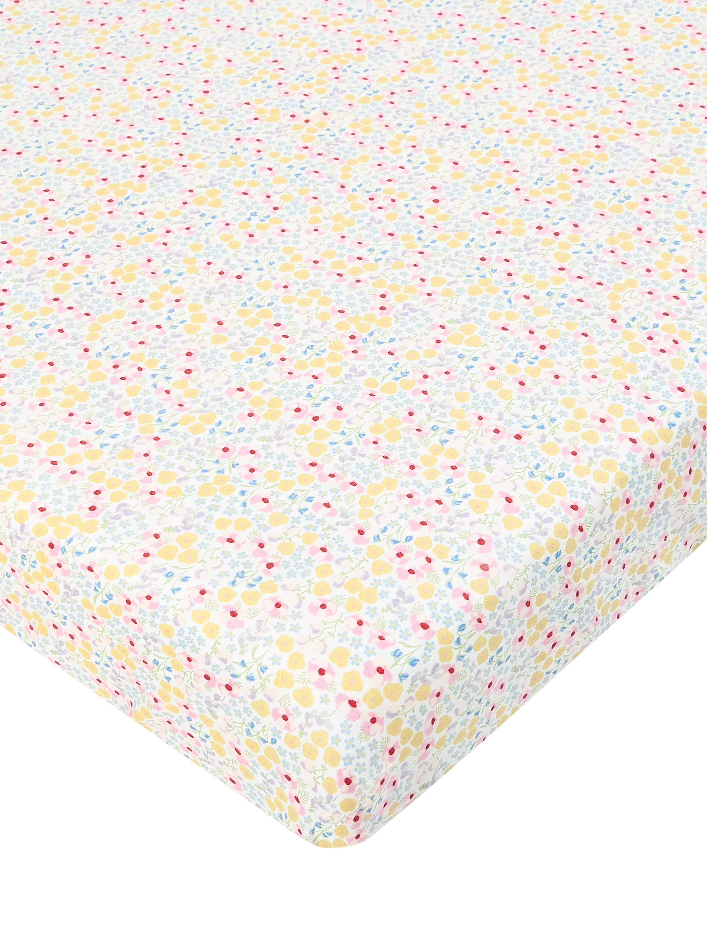 Avery Row cotbed fitted sheet Wildflower Garden 70x140cm, imported from the UK