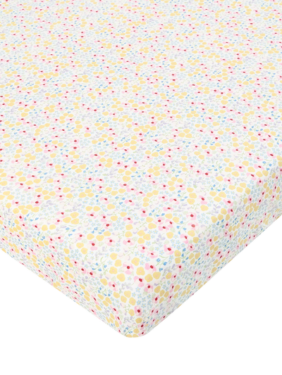 John Lewis Avery Row Cotbed Fitted Sheet Wildflower Garden 70x140cm- Buy online at McGrocer