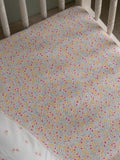 Avery Row cotbed fitted sheet Wildflower Garden 70x140cm, imported from the UK
