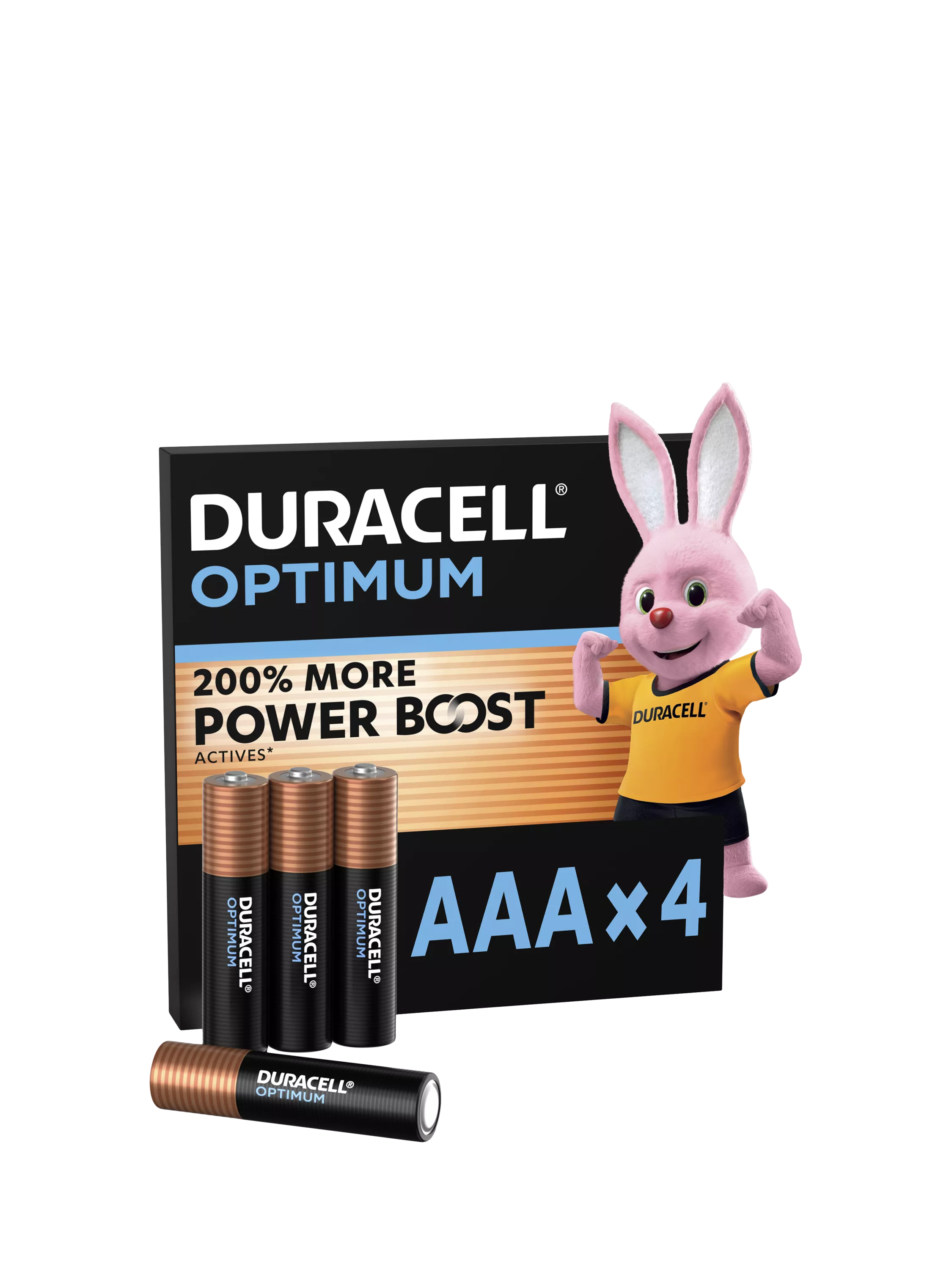 Duracell Optimum AAA batteries pack of 4 - British product