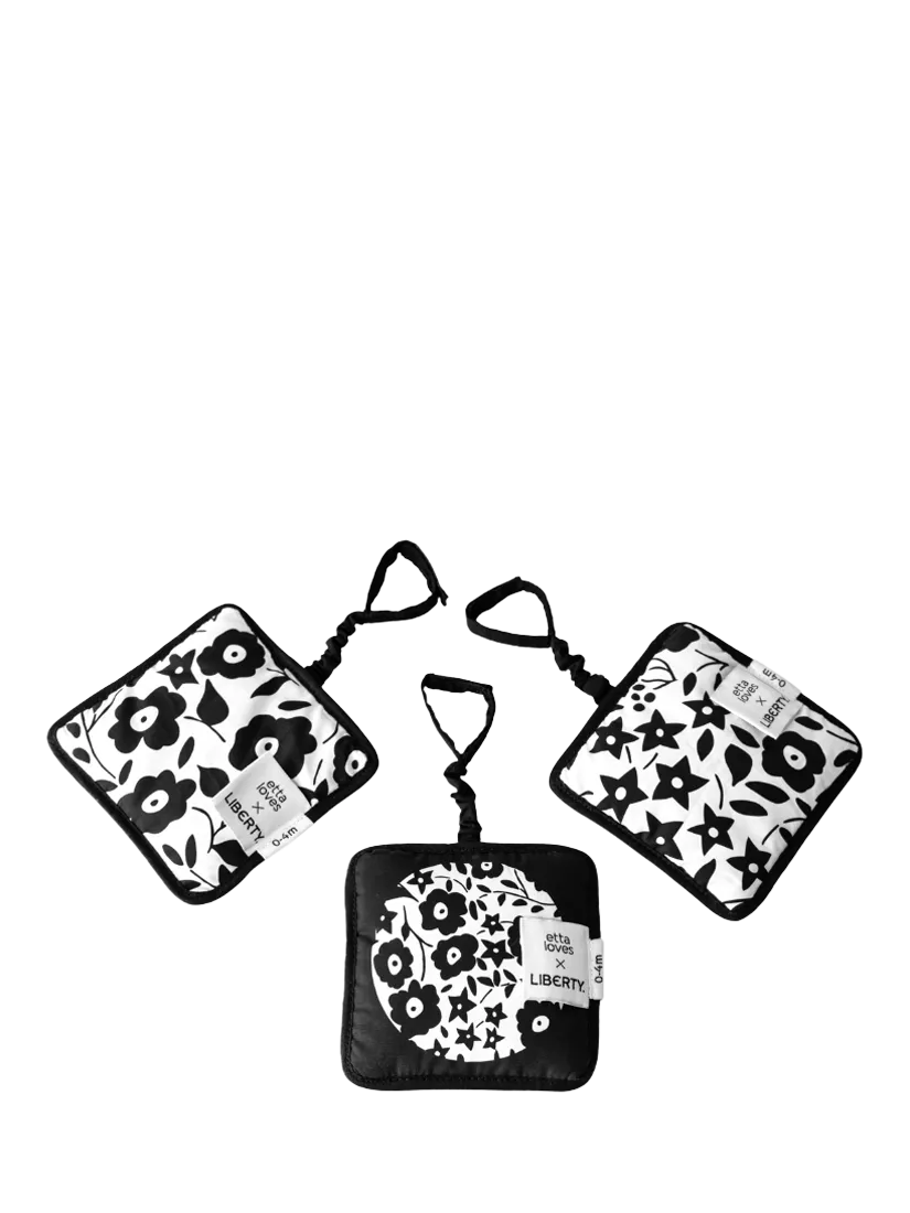 Etta Loves Liberty hanging sensory squares set of 3 - British product