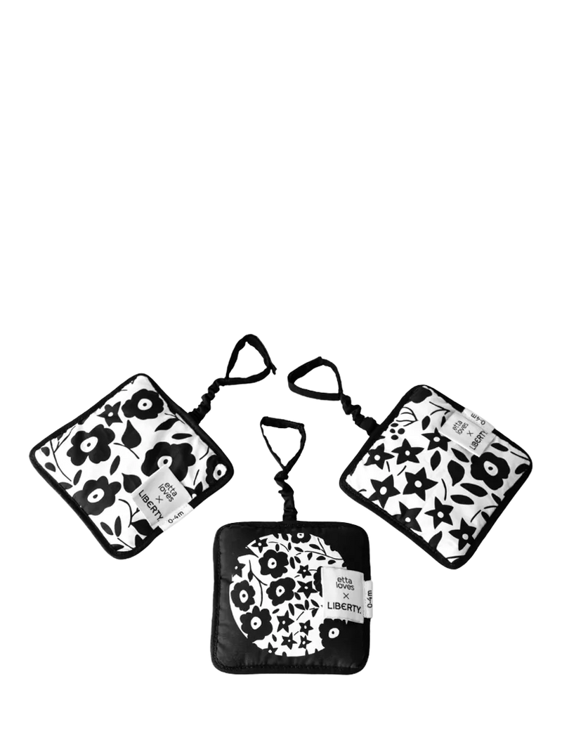 Etta Loves Liberty hanging sensory squares set of 3 - British product