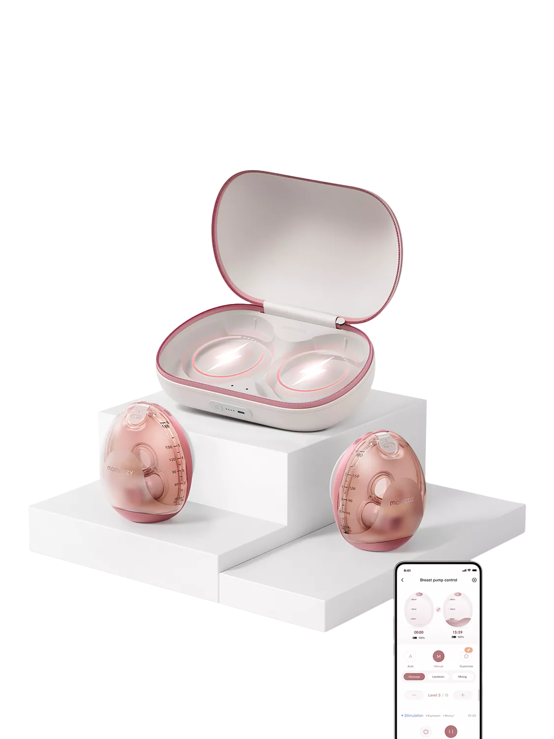 Momcozy Air 1 wearable double breast pump 180ml - British product