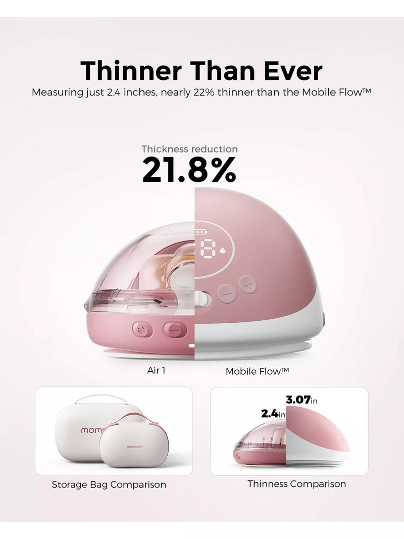 Momcozy Air 1 wearable double breast pump 180ml - British product