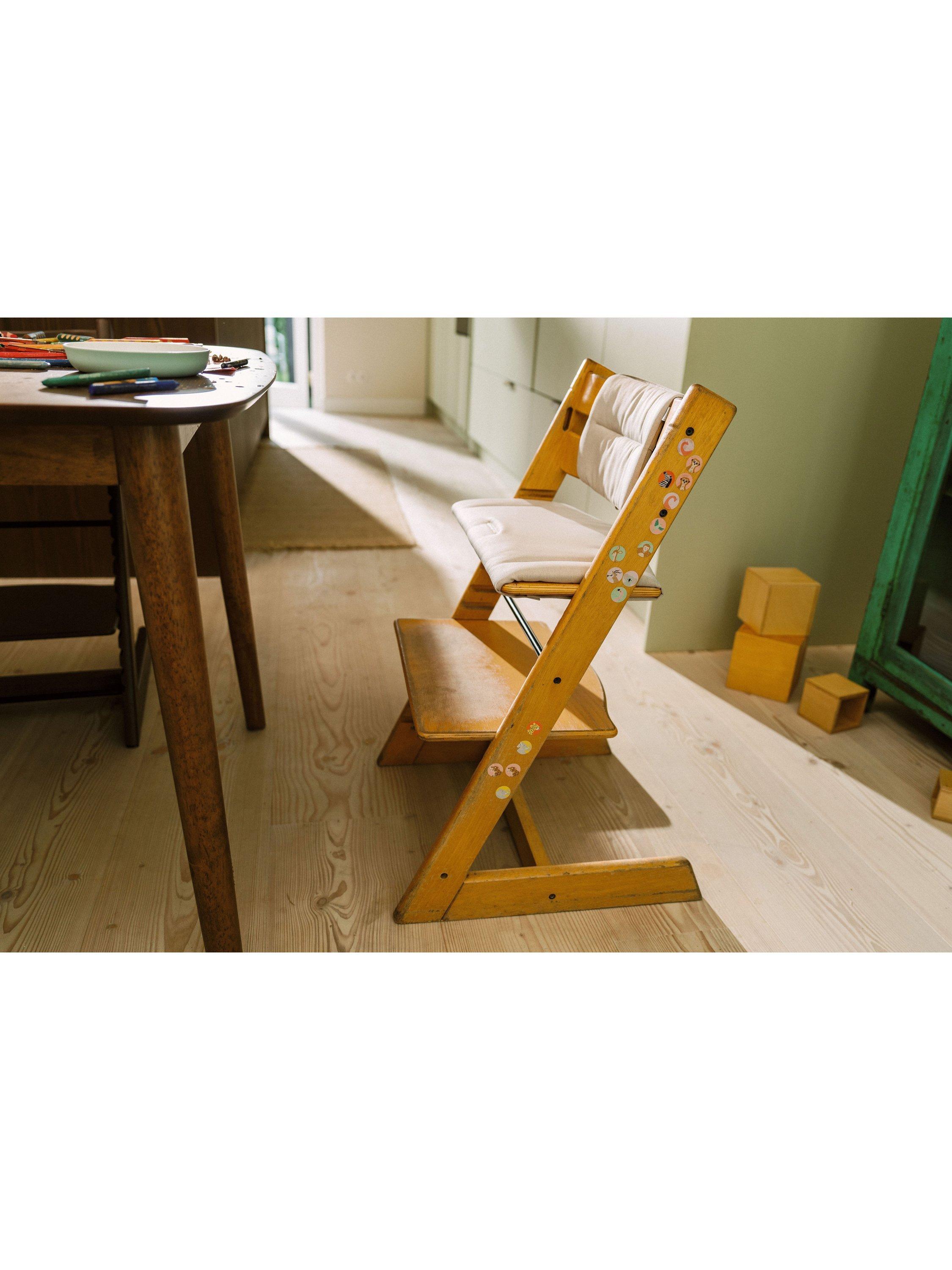Stokke Tripp Trapp high chair cushion beige, imported from the UK