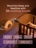 Momcozy DreamSync white noise machine with rainbow light (British brand)